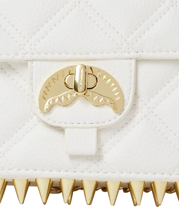 RIVIERA LE BLANC GOLD CHAIN SHARK HANDBAG