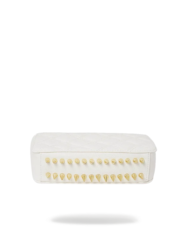RIVIERA LE BLANC GOLD CHAIN SHARK HANDBAG