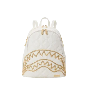 RIVIERA LE BLANC GOLD CHAIN SHARK SAVAGE BACKPACK