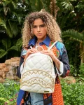RIVIERA LE BLANC GOLD CHAIN SHARK SAVAGE BACKPACK
