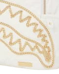 RIVIERA LE BLANC GOLD CHAIN SHARK SAVAGE BACKPACK