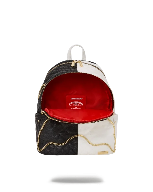 LEVELED UP SPLIT QUILT SHARK SAVAGE BACKPACK