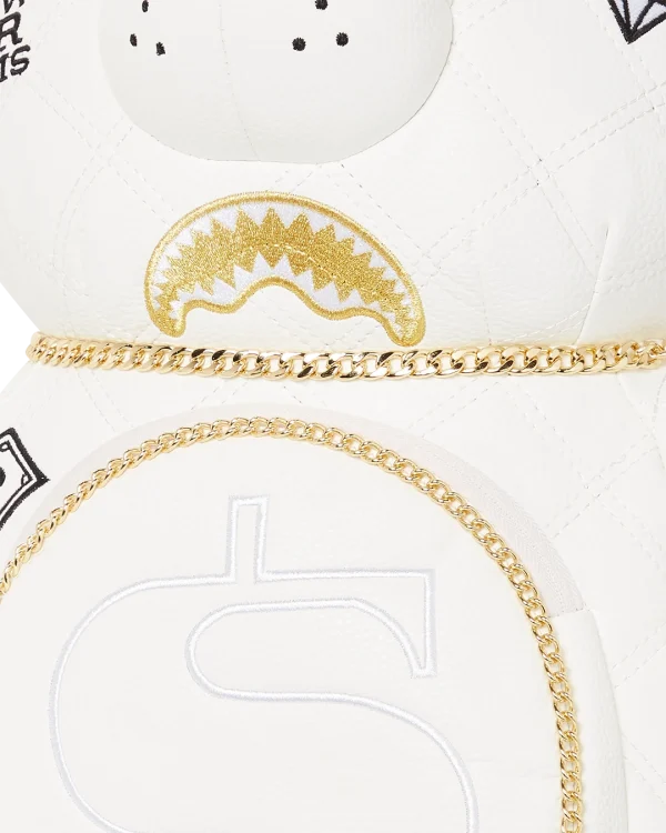 RIVIERA LE BLANC GOLD CHAIN MONEYBEAR TEDDYBEAR BACKPACK