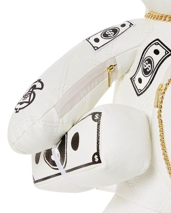 RIVIERA LE BLANC GOLD CHAIN MONEYBEAR TEDDYBEAR BACKPACK