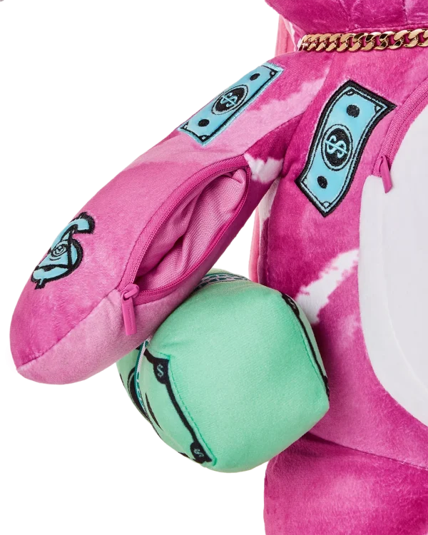 PINK PUNK MONEYBEAR TEDDYBEAR BACKPACK