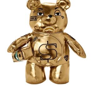 GOLD RUSH MONEYBEAR TEDDYBEAR BACKPACK