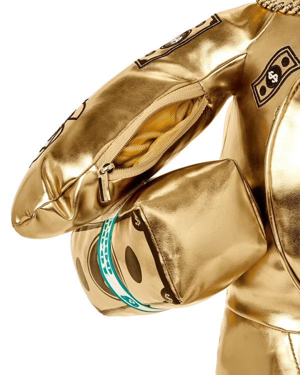 GOLD RUSH MONEYBEAR TEDDYBEAR BACKPACK