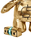 GOLD RUSH MONEYBEAR TEDDYBEAR BACKPACK