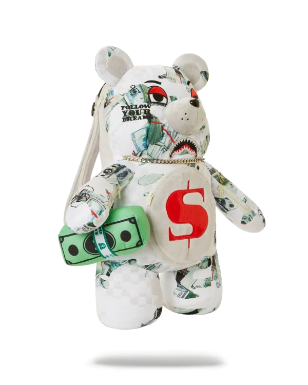 FEROCIOU$ MONEYBEAR TEDDYBEAR BACKPACK