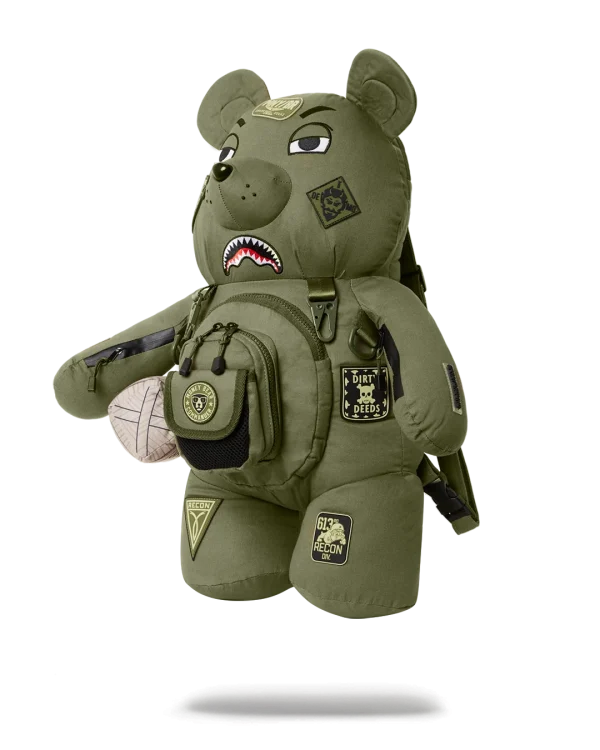 SPECIAL OPS FULL THROTTLE MONEYBEAR TEDDYBEAR BACKPACK