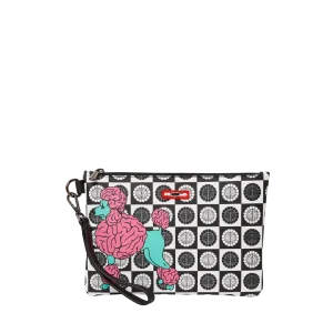 POODLE CHECK RON ENGLISH COLLAB POUCHETTE