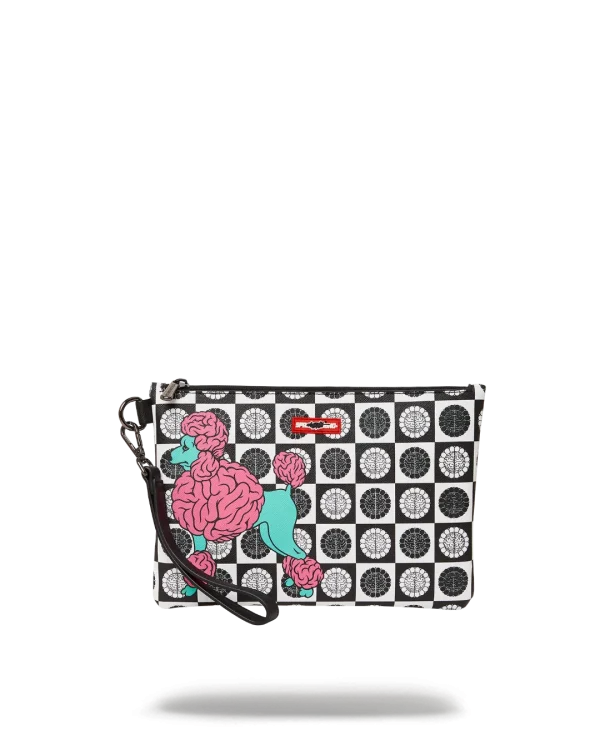 POODLE CHECK RON ENGLISH COLLAB POUCHETTE