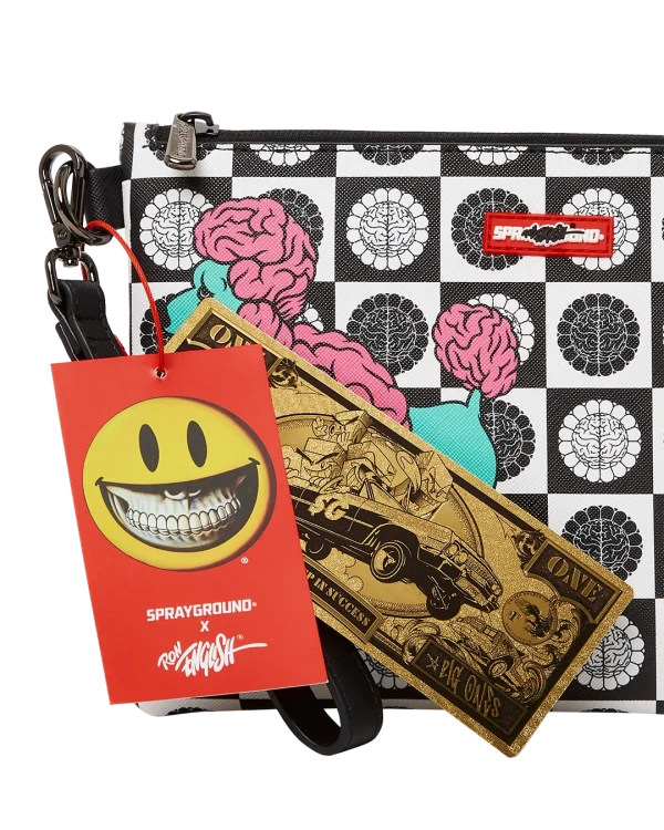POODLE CHECK RON ENGLISH COLLAB POUCHETTE