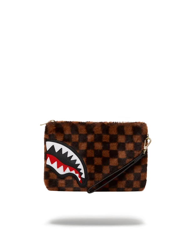 FURRR SHARKS IN PARIS CROSSOVER CLUTCH