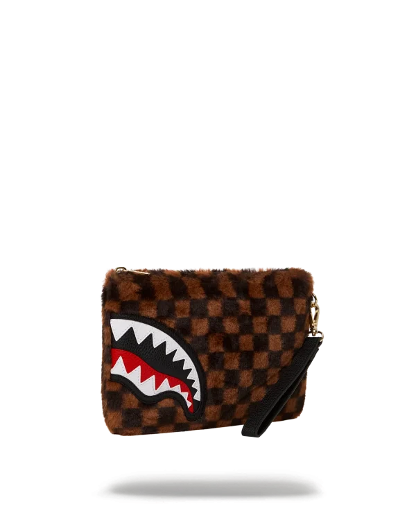 FURRR SHARKS IN PARIS CROSSOVER CLUTCH