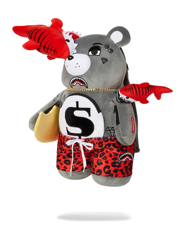 SHARK FRIENDS MONEYBEAR TEDDYBEAR BACKPACK