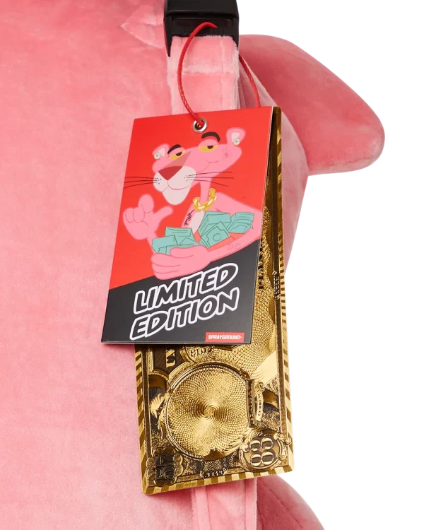 PINK PANTHER UP TO NO GOOD TEDDY BEAR BACKPACK