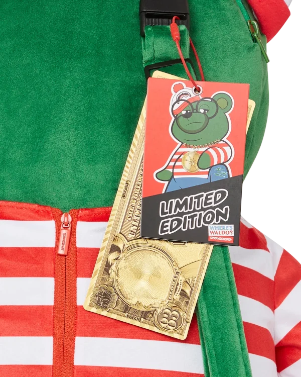 WHERES WALDO MONEYBEAR TEDDYBEAR BACKPACK