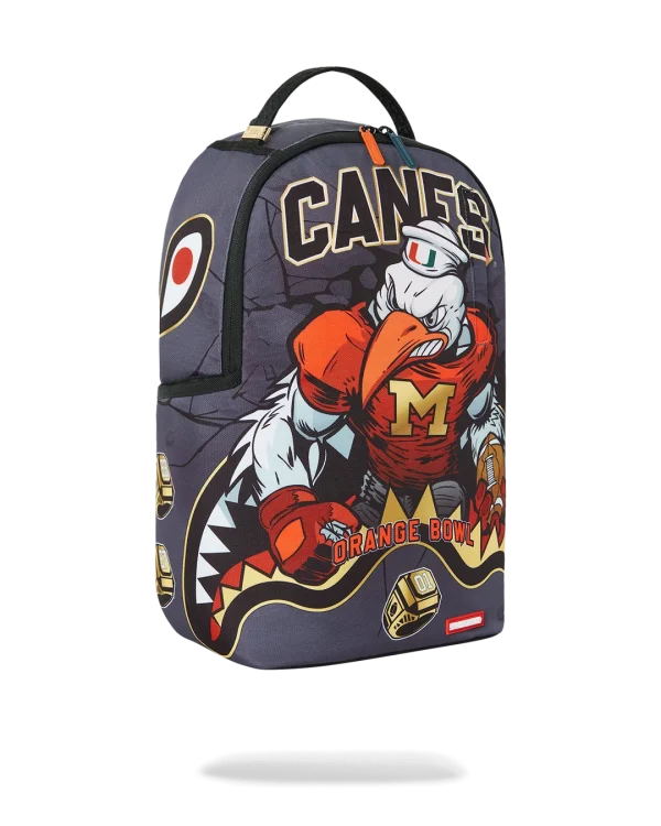 CANES MUSCLE UNIVERSITY OF MIAMI BACKPACK (WITH WARREN SAPP)