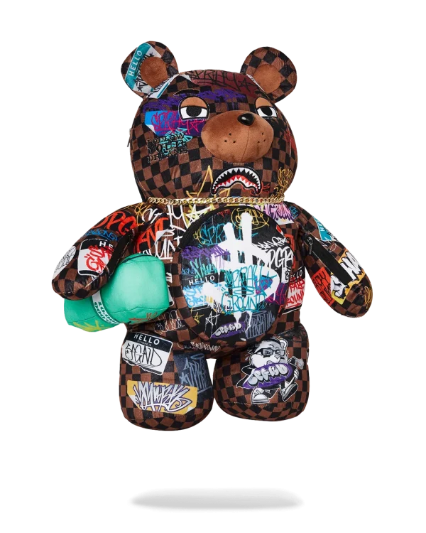 SHARKS IN PARIS THE RIZZ MONEYBEAR TEDDYBEAR BACKPACK
