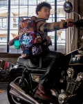 SHARKS IN PARIS THE RIZZ MONEYBEAR TEDDYBEAR BACKPACK