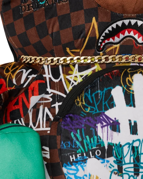 SHARKS IN PARIS THE RIZZ MONEYBEAR TEDDYBEAR BACKPACK
