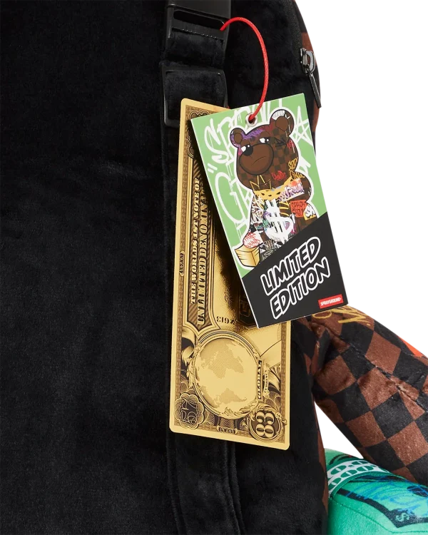 SHARKS IN PARIS THE RIZZ MONEYBEAR TEDDYBEAR BACKPACK