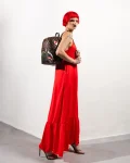 EXTERIOR GOLD ZIP POCKET SHARKS IN PARIS SAVAGE BACKPACK