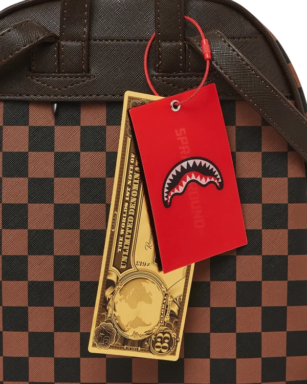 EXTERIOR GOLD ZIP POCKET SHARKS IN PARIS SAVAGE BACKPACK