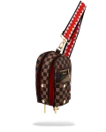 EXTERIOR GOLD ZIP POCKET SHARKS IN PARIS BACKPACK SLING