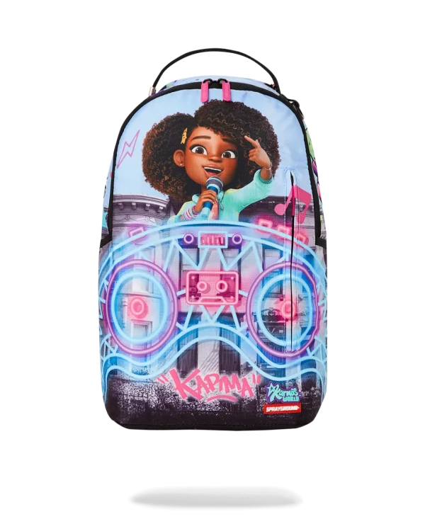 KARMA'S WORLD TURN UP THE VOLUME BACKPACK