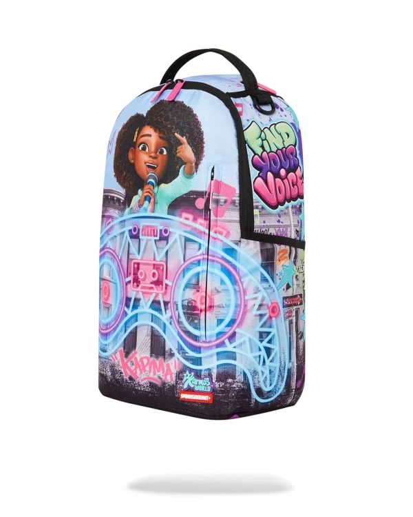 KARMA'S WORLD TURN UP THE VOLUME BACKPACK