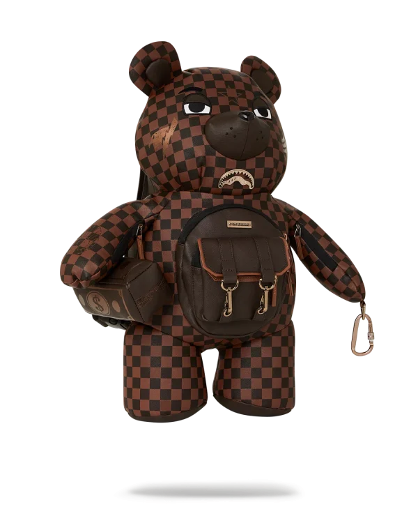 CHECKMATE ROYALE MONEYBEAR TEDDYBEAR BACKPACK