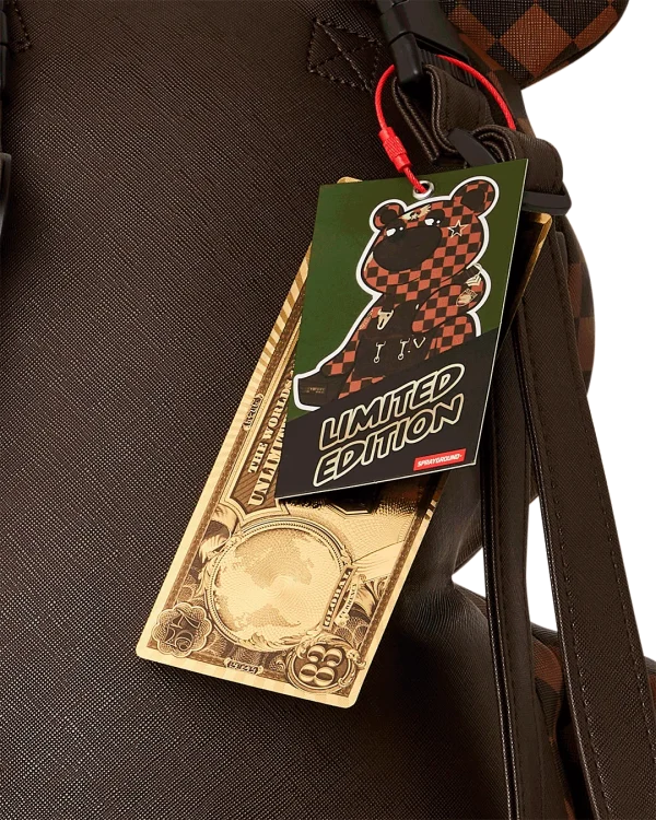 CHECKMATE ROYALE MONEYBEAR TEDDYBEAR BACKPACK