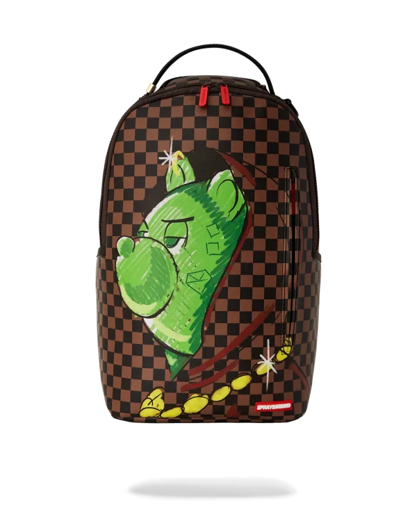MONEY BEAR DEEP IN THOUGHT BACKPACK