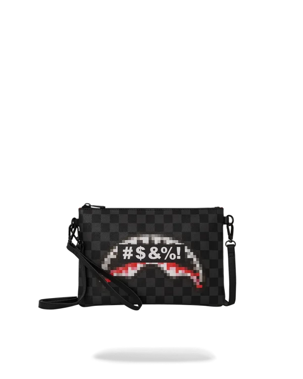 'WHAT THE BEEP' SHARK CROSSOVER CLUTCH
