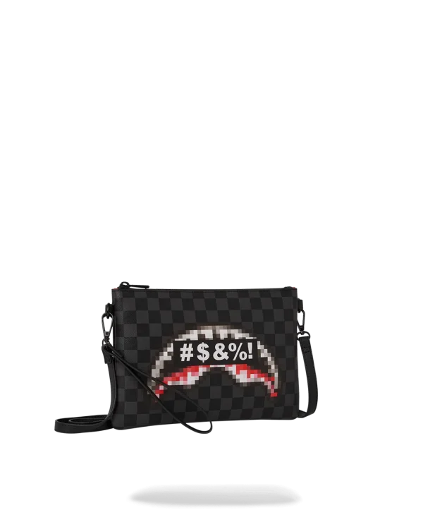 'WHAT THE BEEP' SHARK CROSSOVER CLUTCH