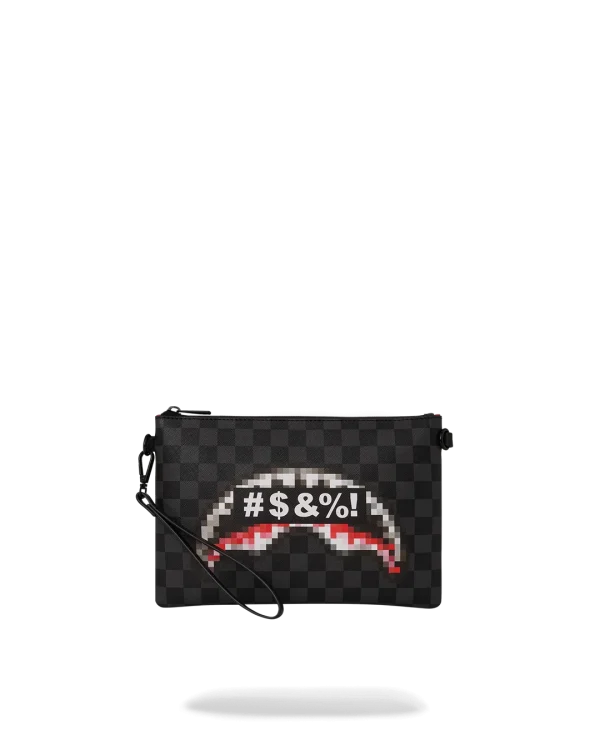 'WHAT THE BEEP' SHARK CROSSOVER CLUTCH