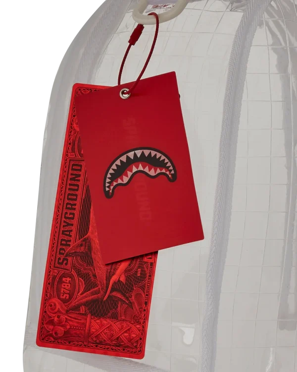 CLEAR VISION SHARKS IN PARIS - 100% ALL CLEAR DLX BACKPACK
