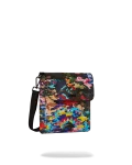 SLICED AND DICED CAMO MESSENGER SLING BAG