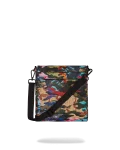 SLICED AND DICED CAMO MESSENGER SLING BAG