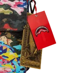 SLICED AND DICED CAMO MESSENGER SLING BAG