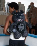 'WHAT THE BEEP' SHARK MONEYBEAR TEDDYBEAR BACKPACK