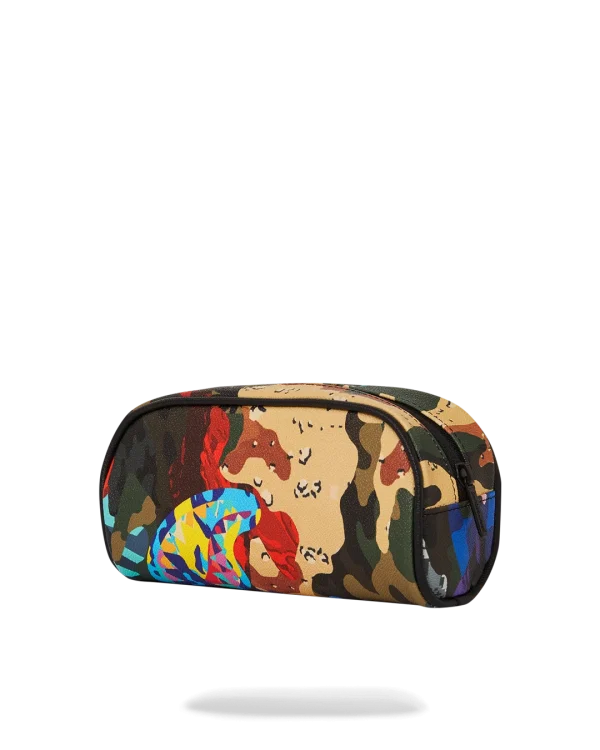 SLICED AND DICED CAMO POUCH