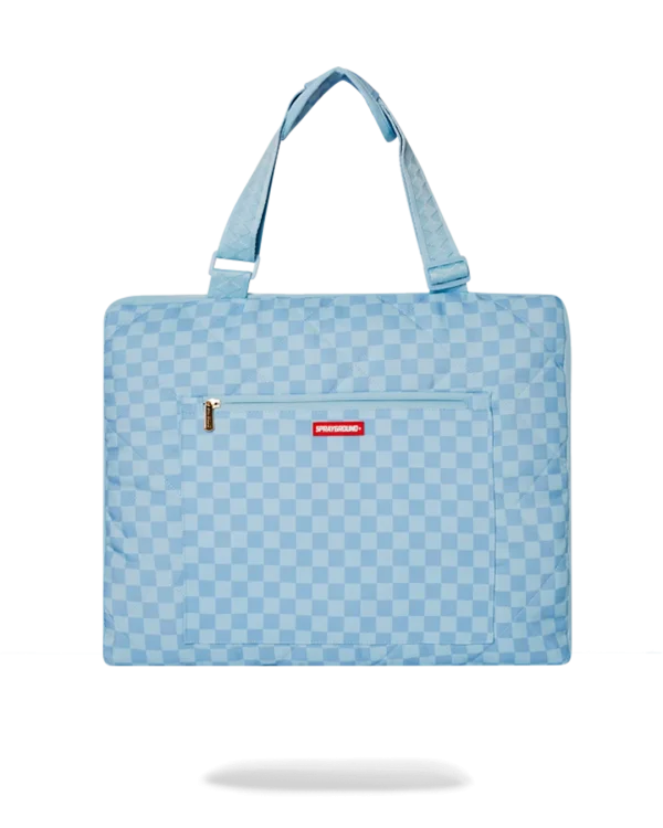 SHARK ISLAND PACKABLE BEACH MAT BLANKET WATER RESISTANT CONVERTIBLE TOTE