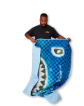 SHARK ISLAND PACKABLE BEACH MAT BLANKET WATER RESISTANT CONVERTIBLE TOTE