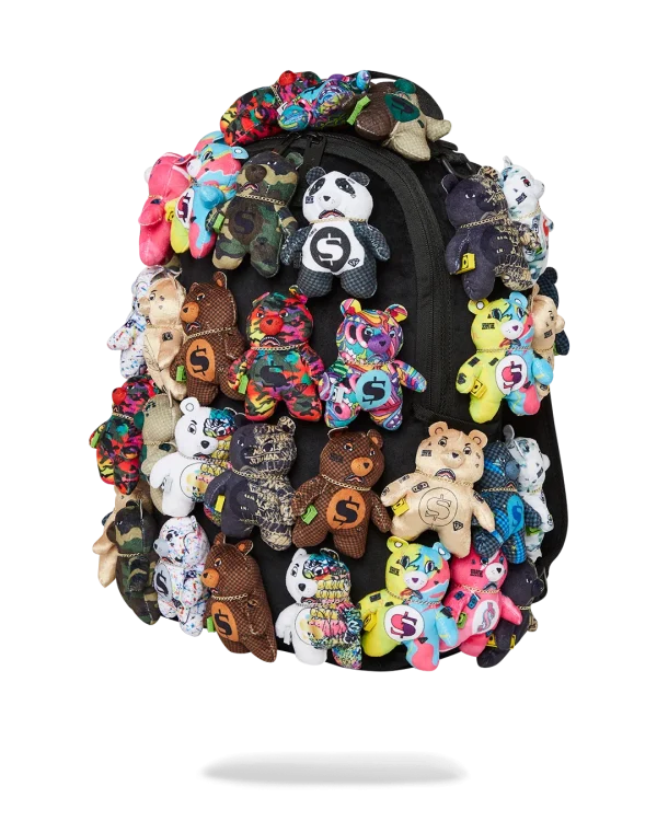 PACK OF BEARS REAL PLUSH BEARS RUNWAY PIECE BACKPACK - SUPER EXCLUSIVE