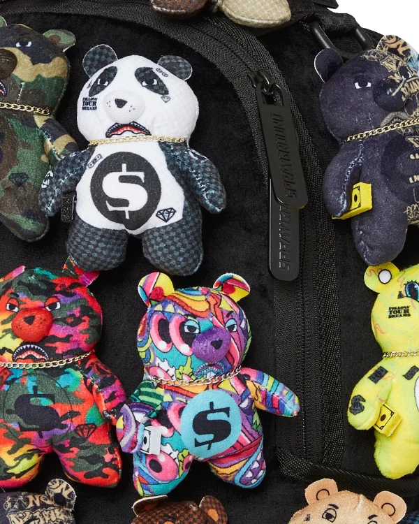 PACK OF BEARS REAL PLUSH BEARS RUNWAY PIECE BACKPACK - SUPER EXCLUSIVE