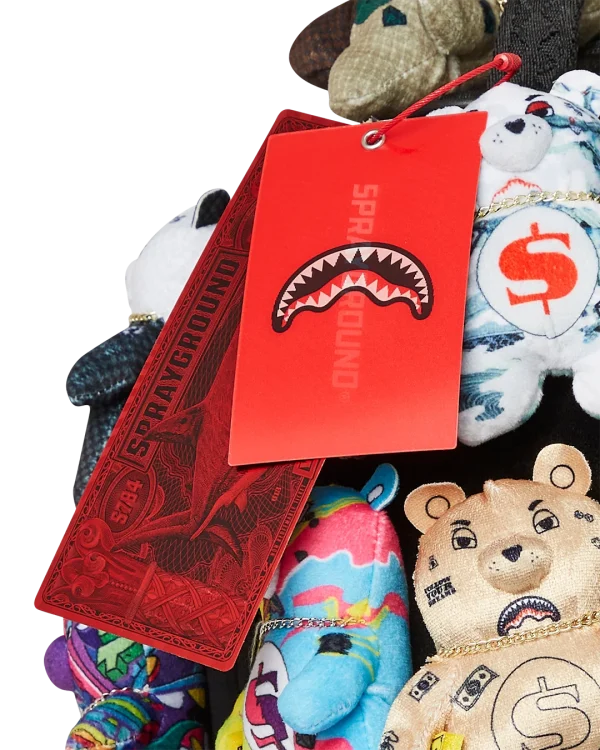 PACK OF BEARS REAL PLUSH BEARS RUNWAY PIECE BACKPACK - SUPER EXCLUSIVE