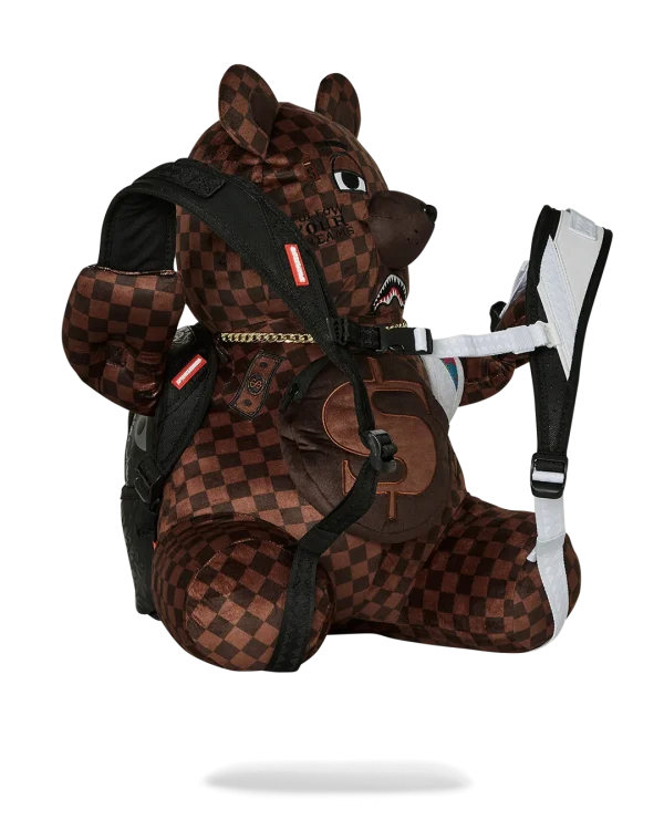 BEAR WEARING BACKPACK AS A BACKPACK